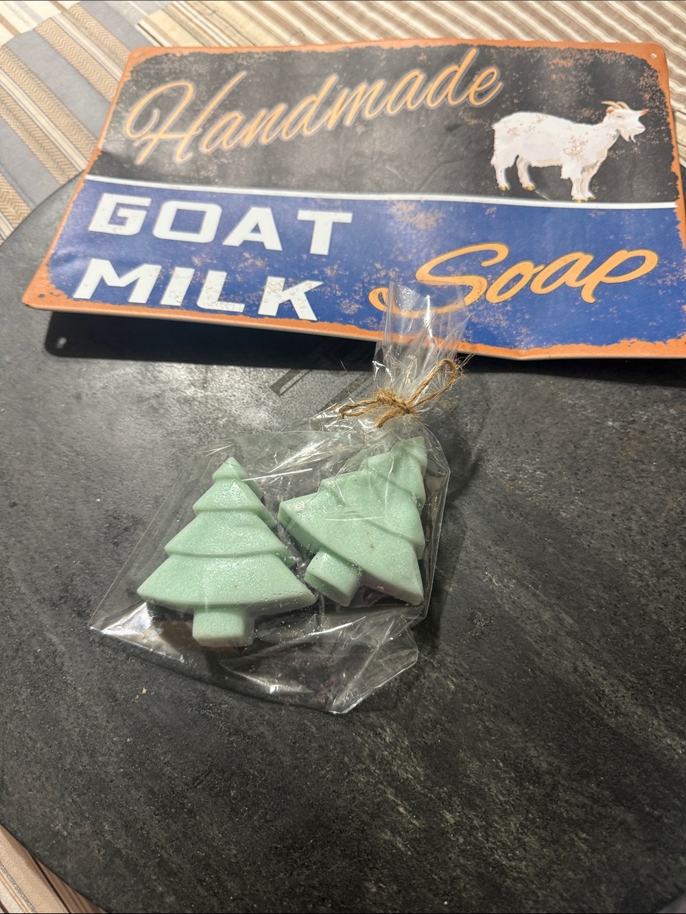 Goat Milk Soap - Mint Green Christmas Tree Soaps